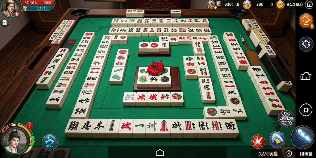 Tangkapan layar gameplay Mahjong yang menarik di 3446.