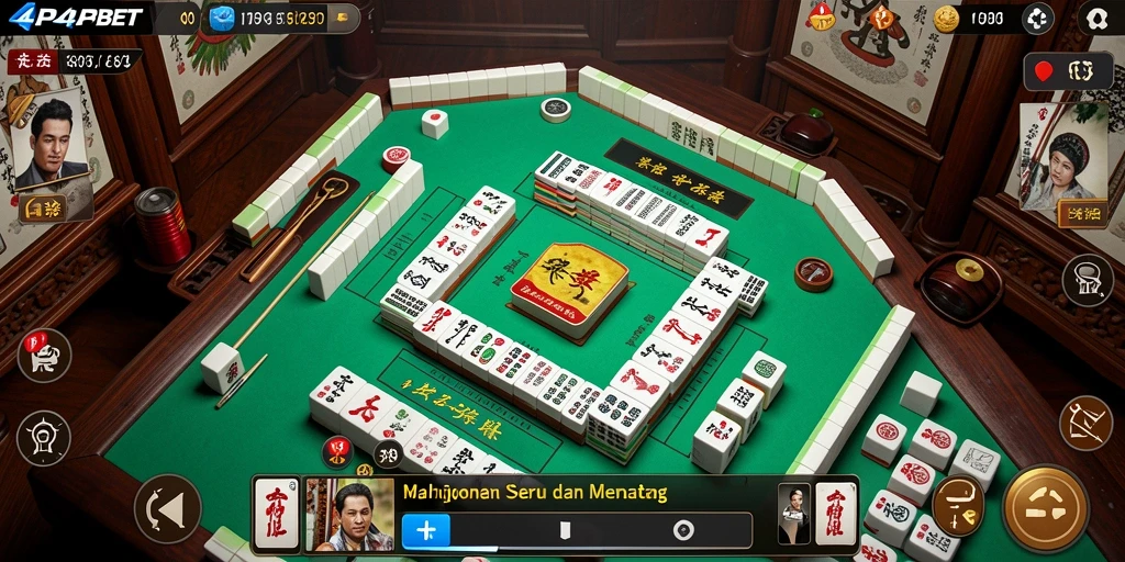 Tampilan gameplay Mahjong yang menarik dan interaktif di 4P4PBET.