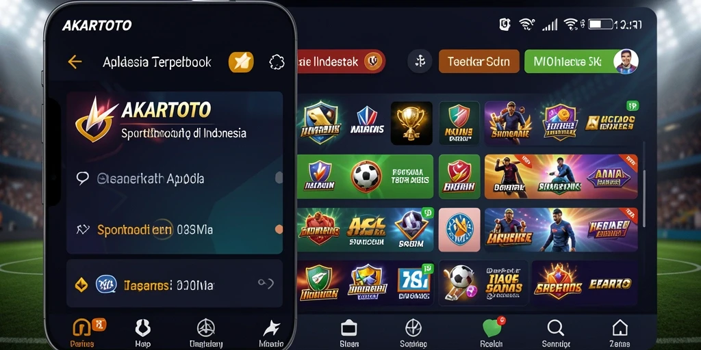 Tampilan gameplay menarik dari aplikasi Sportsbook AKARTOTO.