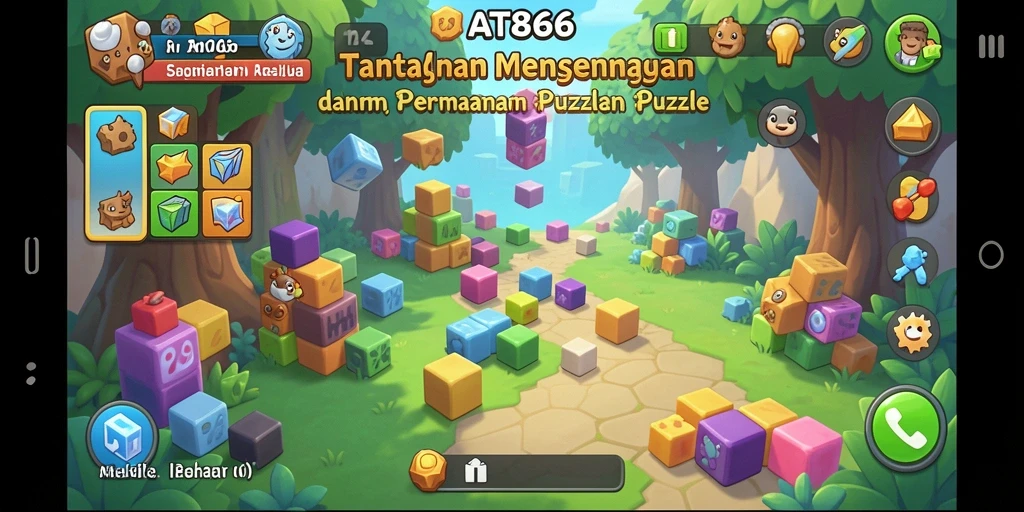 Screenshot AT866 yang menunjukkan gameplay Puzzle yang menarik.