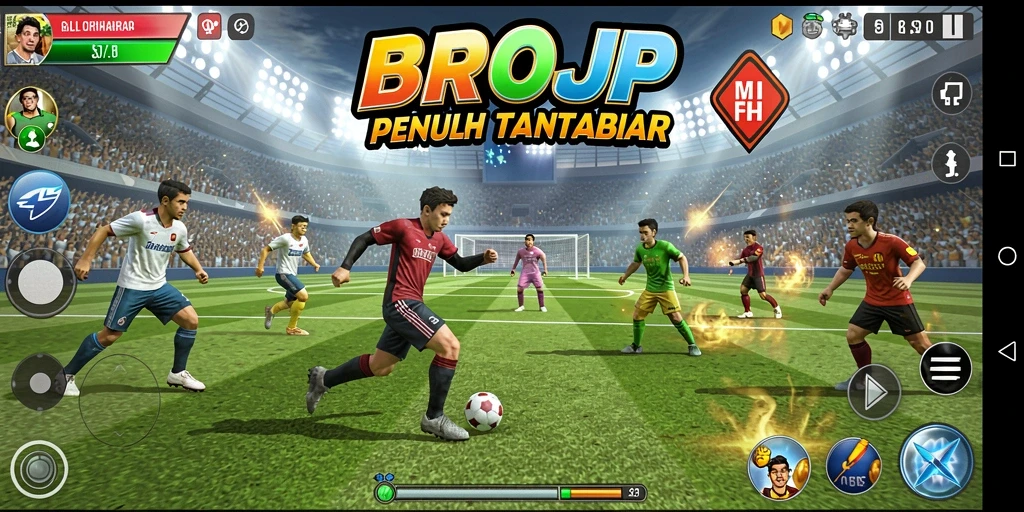 Tampilan gameplay BROJP yang intens dan mengasyikkan.