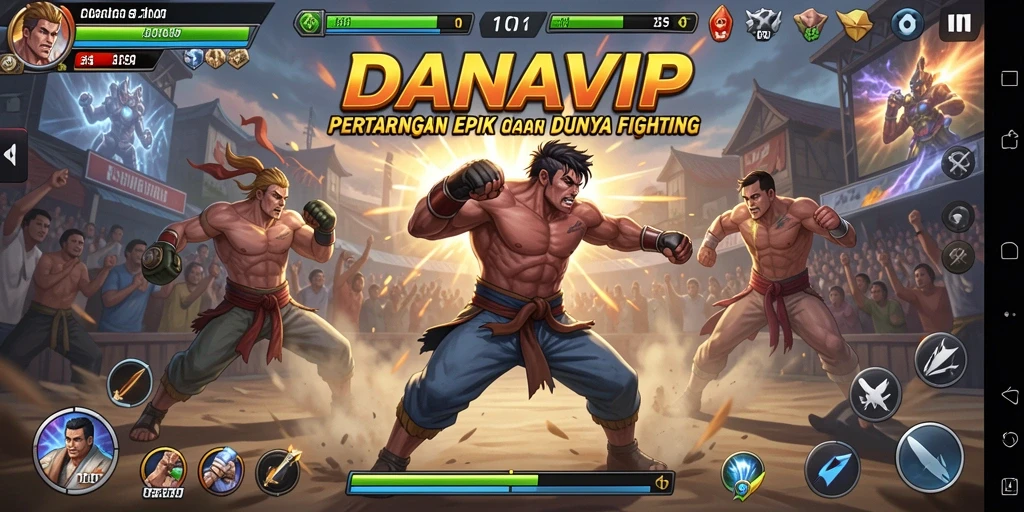 Tampilkan gameplay seru di DANAVIP dengan pertarungan mendebarkan dan karakter unik.