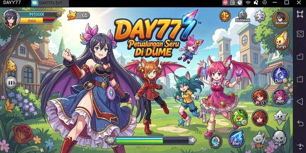 Gameplay seru di dunia Anime yang penuh warna.