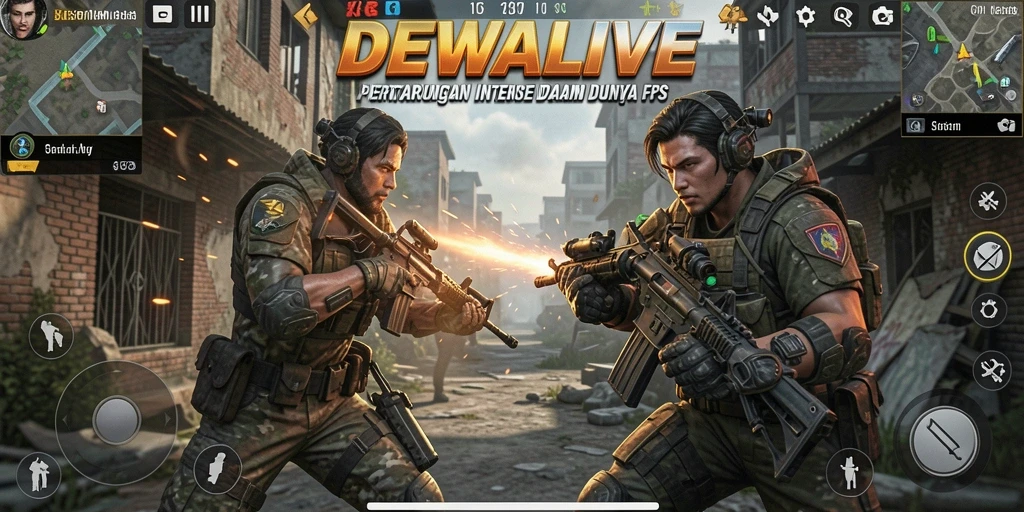 Tampilan gameplay seru dan mendebarkan di DEWALIVE.