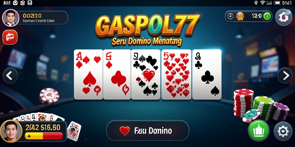 Tampilan utama gameplay Domino yang seru dan menantang.