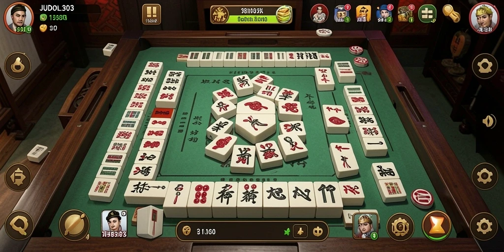 Screenshot gameplay JUDOL303 yang menarik dan penuh strategi Mahjong.