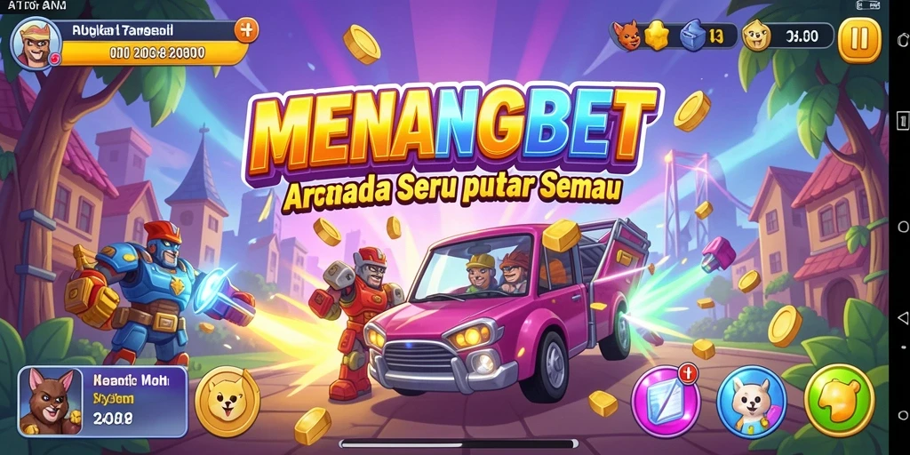 Tampilan gameplay seru dari MENANGBET dengan berbagai tantangan arcade.