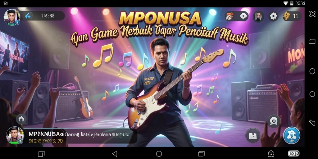 Gambaran gameplay <strong>MPONUSA</strong> yang seru dan interaktif dengan berbagai lagu.