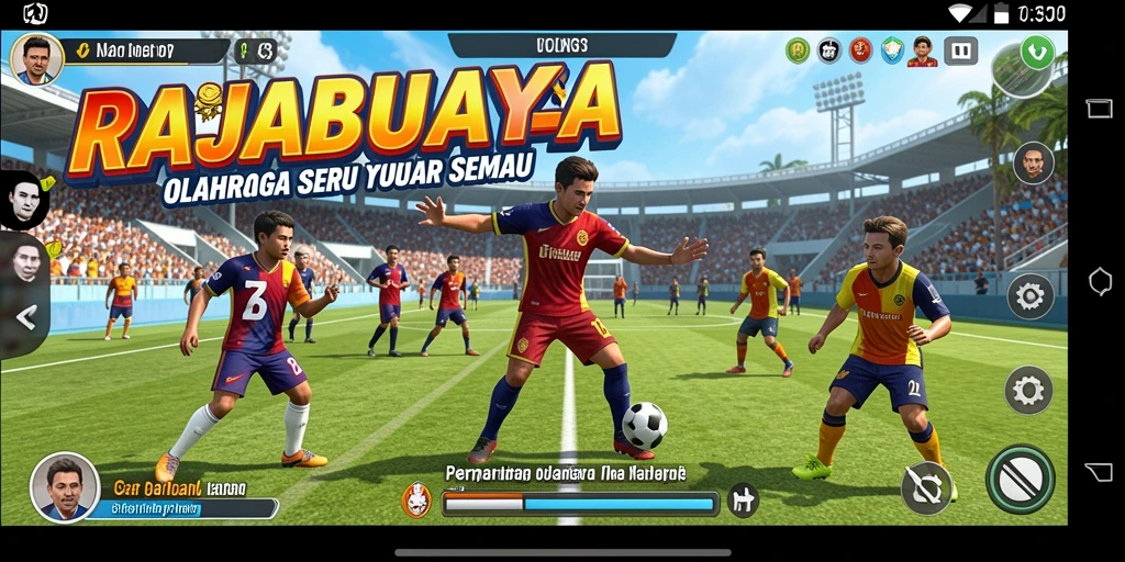 Screenshot gameplay <strong>RAJABUAYA</strong> menampilkan aksi seru dalam olahraga.