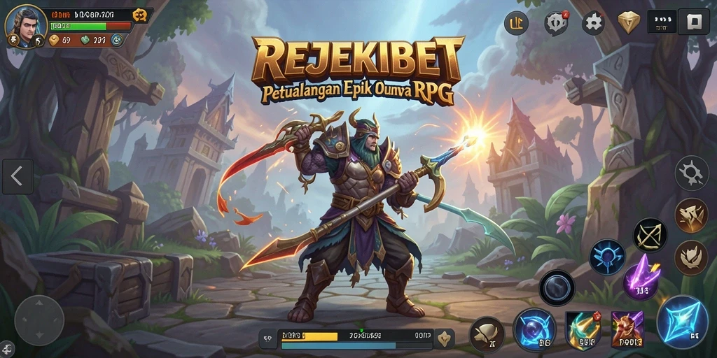 Screenshot menarik menampilkan gameplay petualangan RPG di REJEKIBET.