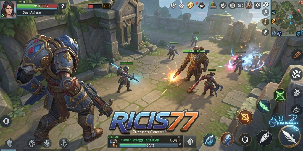 Screenshot RICIS77 menampilkan aksi strategis yang mendebarkan.
