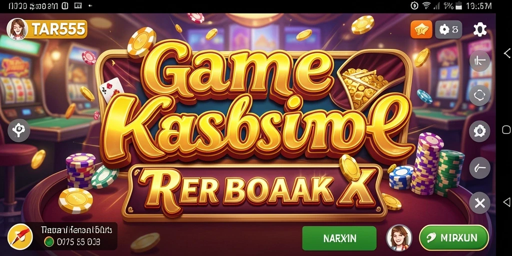 Tampilan gameplay menarik dari TAR555 dengan suasana Kasino yang hidup.