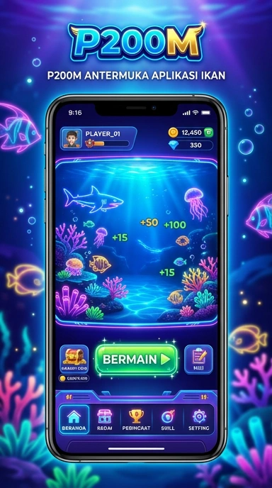 Tampilan antarmuka p200m yang ramah pengguna.